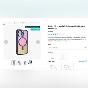 Mous mag safe case for IPhone 14 Pro Max.